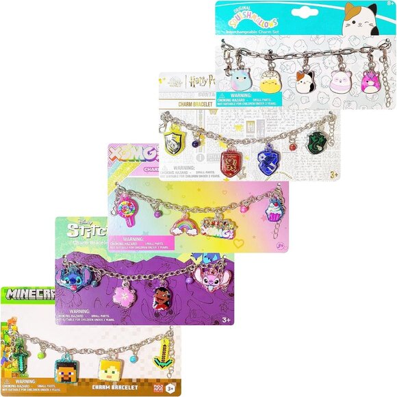 Squish mallow Girls Add A Charm Box Set with Bracelet & 5 Interchangeable Charms - Picture 9 of 9